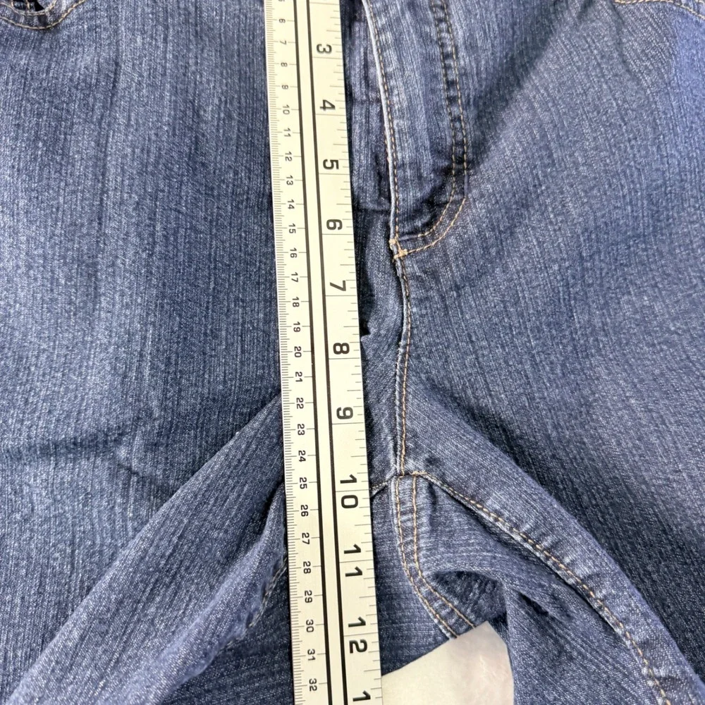Tommy Hilfiger Jeans Mid Rise Skinny Crop Dark Wash Blue Denim Size 18